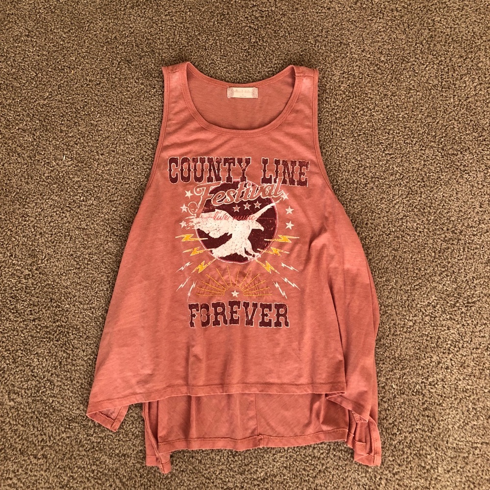 Altar’d state high-low tank top